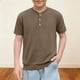 thumbnail image 2 of Camisa de Manga Corta para Niños Niño de Cumpleaños Color Sólido Cuello Redondo Casual Top de Verano Suave, 2 of 7