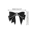 thumbnail image 2 of INSPIRE CHIC Elegant Rhinestones Bow Brooch Sparkles Bow Tie for Women, 2 of 5