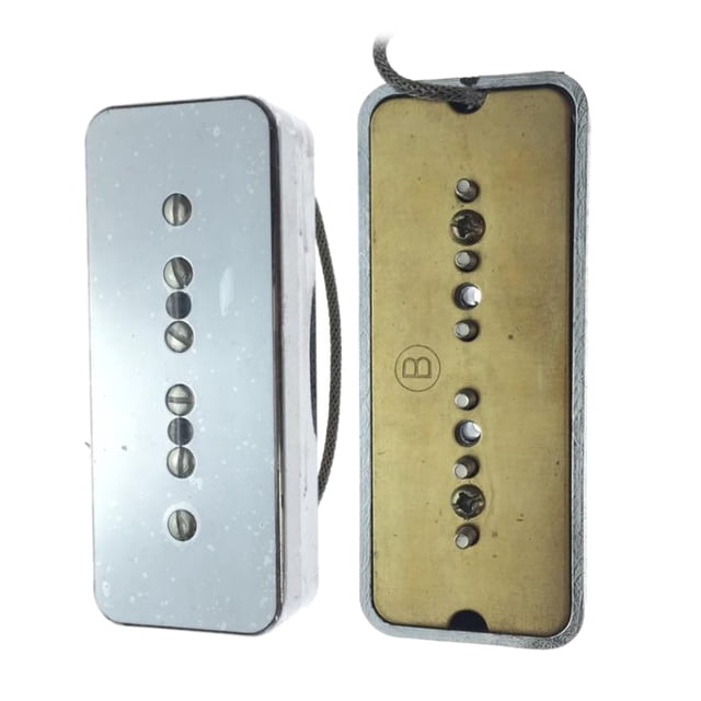 s de bobina simple para guitarra eléctrica Soapbar de 2 piezas, de mástil de puente, licencia base de tón, pteado Gloria Pastillas de barra de jabón P90