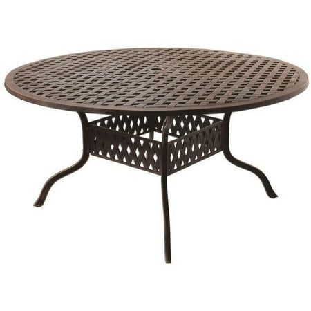 Darlee Series 30 60 Round Patio Dining Table In Antique Bronze Darlee Series 30 60 Round Patio Dining Table In Antique Bronze