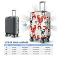 thumbnail image 6 of Easygdp Roosters Print Elastic and Washable Suitcase Protective Cover with Hidden Zipper Fits 18-32 inch Luggage -Medium, 6 of 9