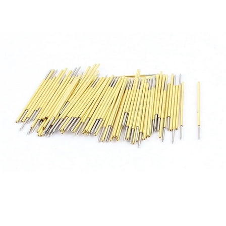 98 Pcs PL75-B1 0.76mm Diameter Spring Loaded Contact Testing Test Probe Pin
