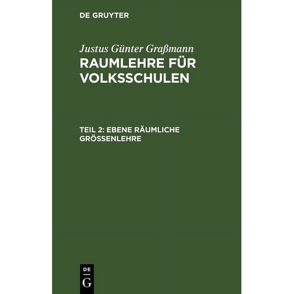 Ebene Räumliche Größenlehre (Hardcover)
