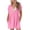 Pink, variant on ZQGJB Women's Summer Short Sleeves Rompers Trendy Solid Color Lace Trim V Neck Button Down Overalls Loose Wide Leg Jumpsuits with Pockets Hot Pink XL