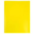 thumbnail image 4 of Carpetas Pop De Plástico De Color Jam Paper, Carpetas Duraderas De 2 Bolsillos Con Cierres De Sujeción De Puntas Metálicas, Amarillo, Paquete De 3, 4 of 5