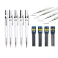 thumbnail image 2 of LNGOOR 6Pcs/Set Transparent Mechanical Pencil 0.3  0.5  0.7  0.9mm With Lead Refills Set For Sketching Automatic Pencils Art Drawing Painting, 2 of 7