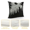 thumbnail image 4 of Qinduosi Vintage Forest Throw Pillow Cover Pillowcase Camp Theme Decor For Sofa Bed Home Bedroom Camping Gifts For Adventure Lover, Lover Gift, 4 of 5