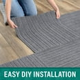 thumbnail image 5 of Roma Stripe Rib Gray Residential 24 in. x 24 in. Peel and Stick Carpet Tile Square 60 Sq. ft. 15 Tiles Per Box, 5 of 11