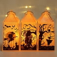 thumbnail image 6 of Halloween Decorations, Haunted House Decorations, Pumpkin Decor Outdoor, Spooky Halloween Decor, Translucent Orange Led Hanging Lantern with Spooky Twisted Tree, Scarecrow and, 6 of 6
