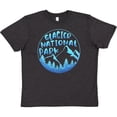 thumbnail image 3 of Inktastic Glacier National Park Montana Blue Mountains Youth T-Shirt, 3 of 5