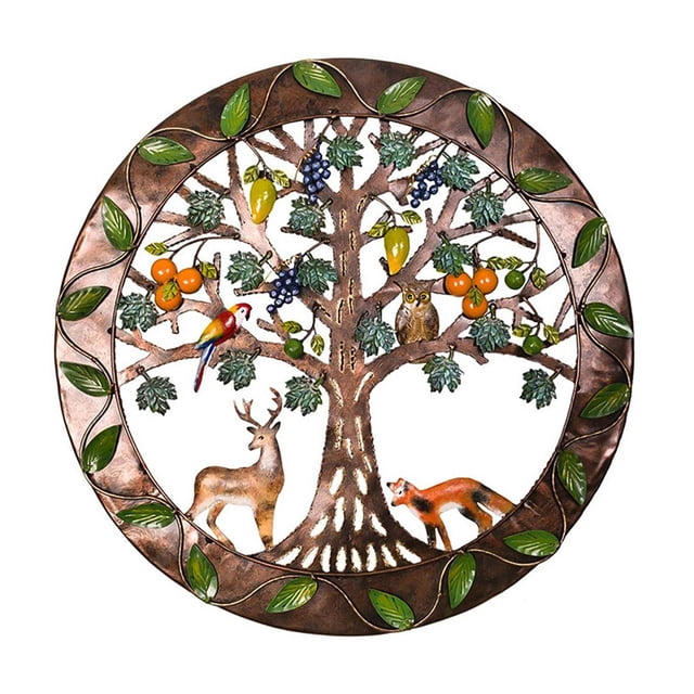 Arte De Pared De Árbol, Escultura De Pared De Árbol Hueco, Decorativa, Ampliamente Utilizada, Arte Colgante Redondo Para El Hogar, Sala De Estar, Dormitorio Y Oficina Guardurnaity HA015259-00