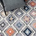 thumbnail image 6 of SAFAVIEH Morocco Zowie Geometric Polyester Area Rug, Grey/Multi, 2'6" x 4', 6 of 8