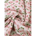 thumbnail image 4 of INSPIRE CHIC Blusa De Manga Corta Con Volantes Y Cuello Peter Pan Floral Para Mujer Blanco S, 4 of 6