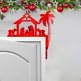 Christmas 3D Sleigh Acrylic Sticker Home Decorative Wall Sticker Door