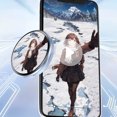thumbnail image 2 of pitrice Digital Displayed Pixel Badge Pin With Clear Visuals And Smooth Dynamic Playback Fandom Anime Enthusiasts white, 2 of 6