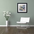 thumbnail image 3 of Trademark Fine Art 'Cap Cream Blue' Canvas Art by Nick Bantock, White Matte, Black Frame, 3 of 4