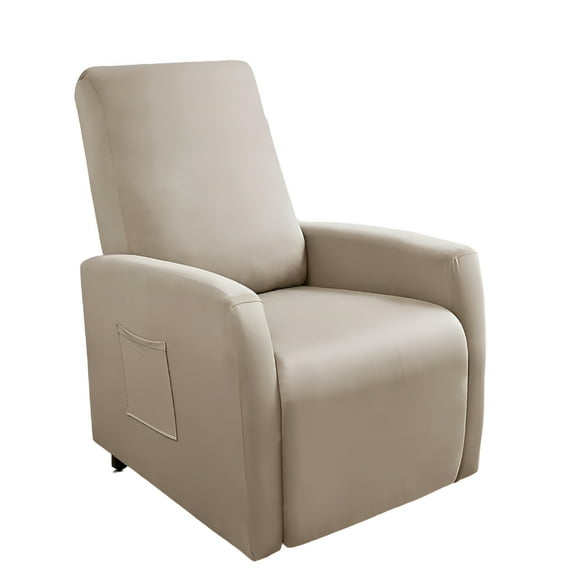 AUQ Recliner Chair Covers 4 Pcs Waterproof Small Recliner Sofa Slipcover Stretch Recliner Slipcover for Recliner Chair with Storage Pocket