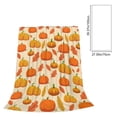 thumbnail image 3 of Autumn Thanksgiving Flannel Throw Blanket, Cute Fall Patterns Plushs Blanket, Super Soft Warm Blankets for Sofa Bed Camping Warm Light Weight Cover (27.6" x 39.4"), 3 of 7