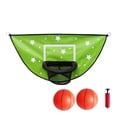 thumbnail image 1 of Huanglei Trampoline Basketball Hoop Goal Kit Trampoline Basketball Attachment With Enclosure 1 Mini And 1 For Kids Adults Indoor Outdoor Play Game Easy To Install, 1 of 1
