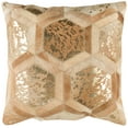 thumbnail image 2 of Safavieh Maggie Metallic Cowhide 20" x 20" Pillow Geometric Pillow, 2 of 3