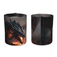 thumbnail image 2 of Honeii Fiery Black Dragon Attack Print Waterproof Car Trash Can,Waterproof Portable Collapsible Trash Can,Garbage Container fits Most Cars,SUVs,and Trucks, 2 of 5