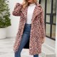 thumbnail image 5 of Puntoco Chaqueta larga de invierno con cuello en V para mujer, cálida, de pelo sintético Puntoco Puntoco-7029, 5 of 9
