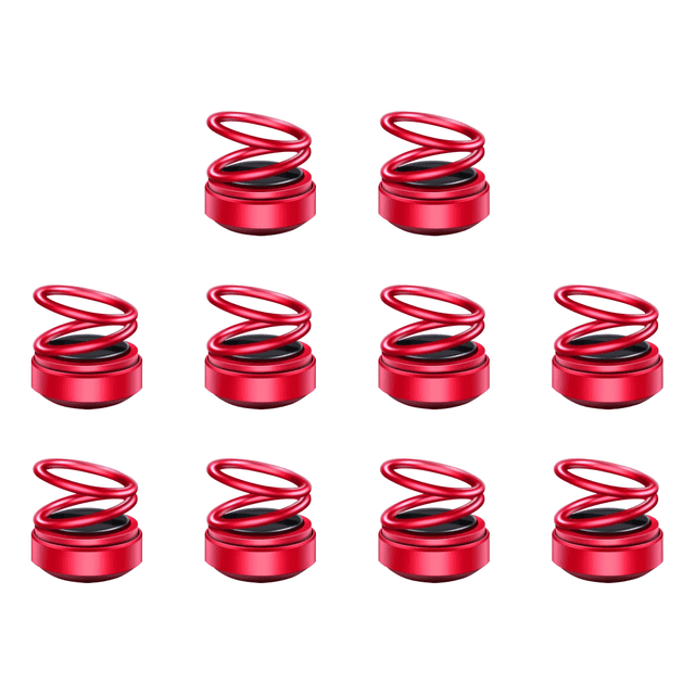 Difusores Aromaterapia Con Solar Anillo Doble Portátil para Coche () Rojo