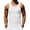 White, variant on Tank Tops for Men Ribbed Fabric Racerback Stretch Tank Top for Casual Outing, Regular Fit Tank Top