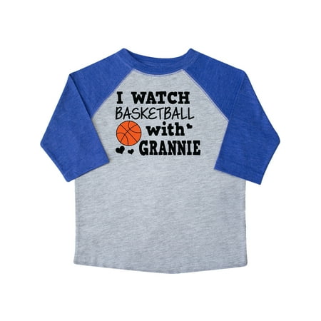 

Inktastic I Watch Basketball with Grannie Gift Toddler Boy Girl T-Shirt