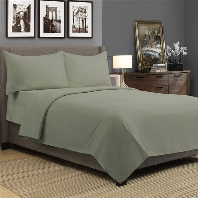 Bamboo Sheet Set, Green - Queen Size