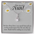 thumbnail image 2 of To My Granddaughter To My Aunt Special Aunt Alluring Ribbon Necklace Message Card, 2 of 7