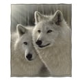 thumbnail image 3 of Dawhud Direct Sunlit Soulmates Wolves Couverture en Molleton 50 Pouces"x60 Pouces", 3 of 5