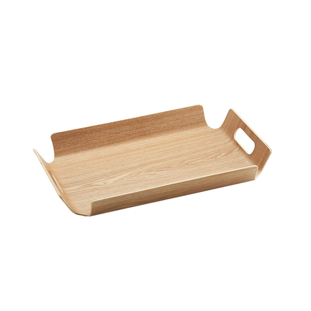 1pc Wooden Tray Decorative Teaboard Serving Trays Holder for Pastry