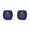 thumbnail image 2 of Funda de cojín Wosthever para silla poliéster elástico resistente a la suciedad Azul oscuro 2Conjunto, 2 of 6