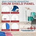 thumbnail image 2 of PENNZONI Sinlge Panel Acrylic Drum Shield w/ Deflectors & Living Hinges, 4ft Drum Screen, 2 of 13