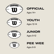 Wilson NFL Prestige Recreational Football - Brown, Junior Size