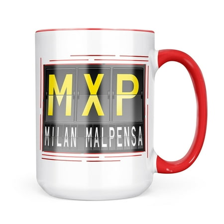 

Neonblond MXP Airport Code for Milan - Malpensa Mug gift for Coffee Tea lovers