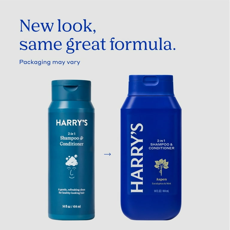 シャンプー harry Harry's Men's 2 in 1 Shampoo and Conditioner, Original Aspen Scent