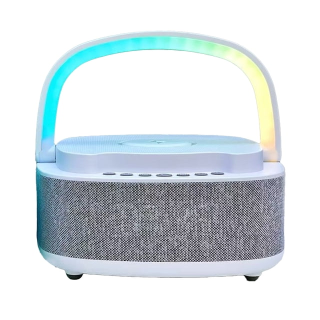 Pisexur Electrónica para Hombres Altavoz Bluetooth de Carga Inalámbrica con Ruido Blanco Reloj Despertador Temporizador con Inserción de Tarjeta Altavoz Bluetooth Pequeño con Luz Electrónica para Niñ