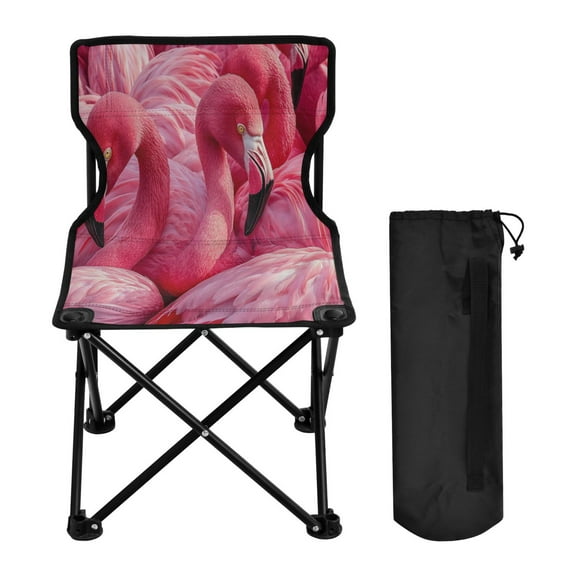 BZSMCE Camping Chairs Modern Pink Paradise Pattern Folding chair