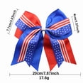 thumbnail image 3 of Independence Day Bow Scrunchie 4th of July Patriotic Hair Bow Red White Blue Star Striped American Flag Ribbon Hair Tie, Cute Patriotic Hair Ribbon Accessory for Day Holiday Gift 1Pcs, 3 of 5