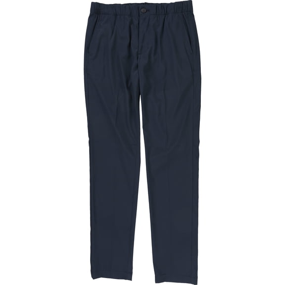 Perry Ellis Mens Tech Fit Drawstring Waist Casual Trouser Pants, Blue, Small
