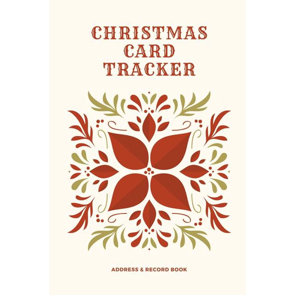 Christmas Card Register Book 