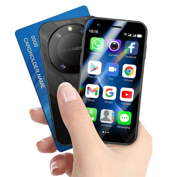 Mini Smartphone for Kids SOYES F8 Pro Max 3G Unlocked 3'' Small Size Mobile Phone 2000mAh 1GB 16GB Android 8.1 WiFi MP3 MP4 Bluetooth Novel Student Cellphone Gift