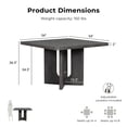 thumbnail image 3 of Furniture of America Cheri 54" Solid Wood Square Indoor Counter Height Dining Table, Ash Gray, 3 of 12