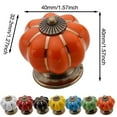 thumbnail image 3 of Seven Color Single Hole Pumpkin Handle Children's Room Furniture Drawer Cartoon Handle Rustic Ceramic Alloy Handle For Children's Furniture To Color, 3 of 9