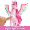 thumbnail image 5 of Barbie Doll Toys, Pegasus Pink Winged Horse Toy with 10 Accessories Including Puppy & Barrettes, Inspired A Touch of Magic, 5 of 5