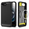thumbnail image 1 of Funda Spigen Rugged Armor MagFit para iPhone 16e, color negro mate, 1 of 8