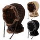 thumbnail image 1 of Gorro redondo pequeño tejido de invierno para hombre y mujer, bufanda, envoltura para el cuello, protector polar cálido para la cara y los oídos todo en uno, 1 of 5