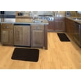 thumbnail image 2 of Garland Rug Herald Square 2pc Kitchen Rug Set 18 in. x 30 in. & 24 in. x 40 in. Mocha, 2 of 4